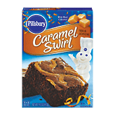 Pillsbury Fudge Supreme caramel swirl brownie mix, 8 x 8 pan size Full-Size Picture